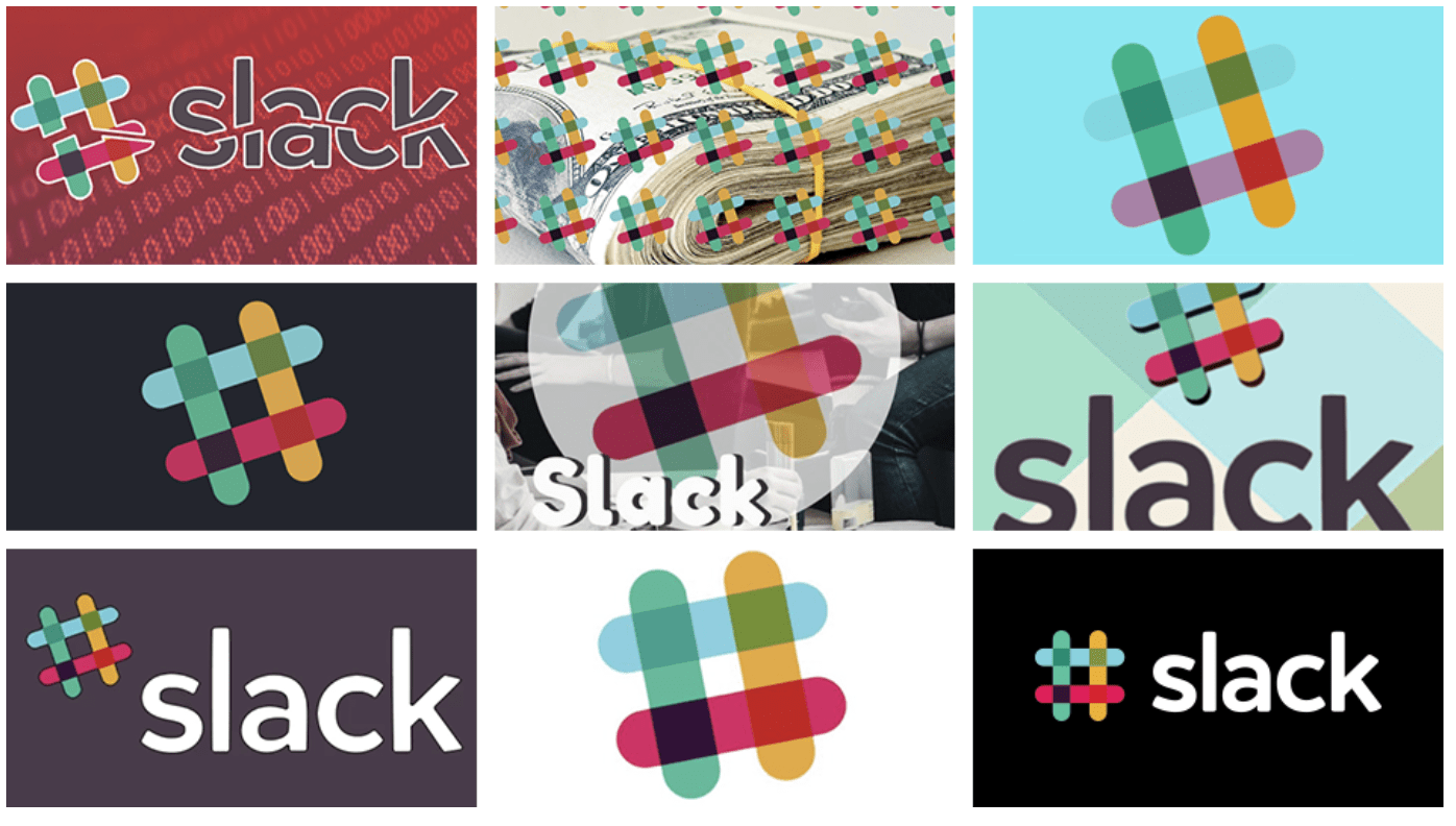 software company, slack's, former logo
